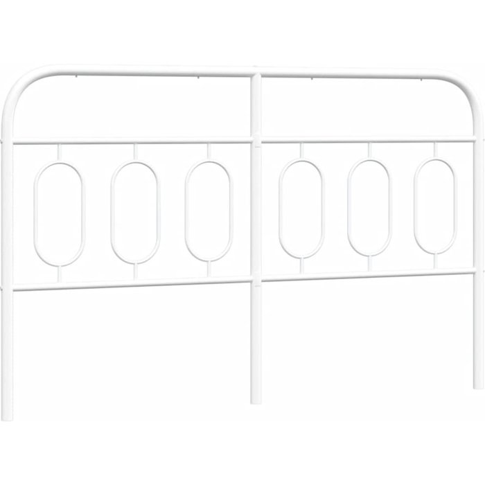 Cabecero de metal blanco 137 cm - comfortxl