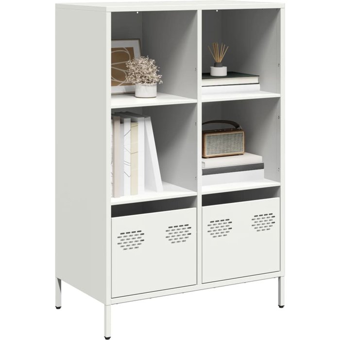 Aparador acero blanco 68x39x103,5 cm vidaxl