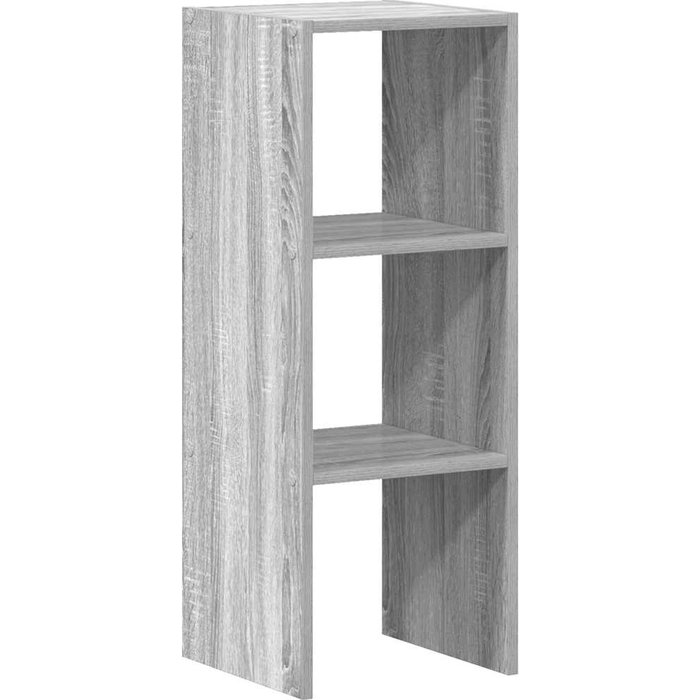 Librería apilable madera contrachapada sonoma gris 30x30x80 cm – comfortxl