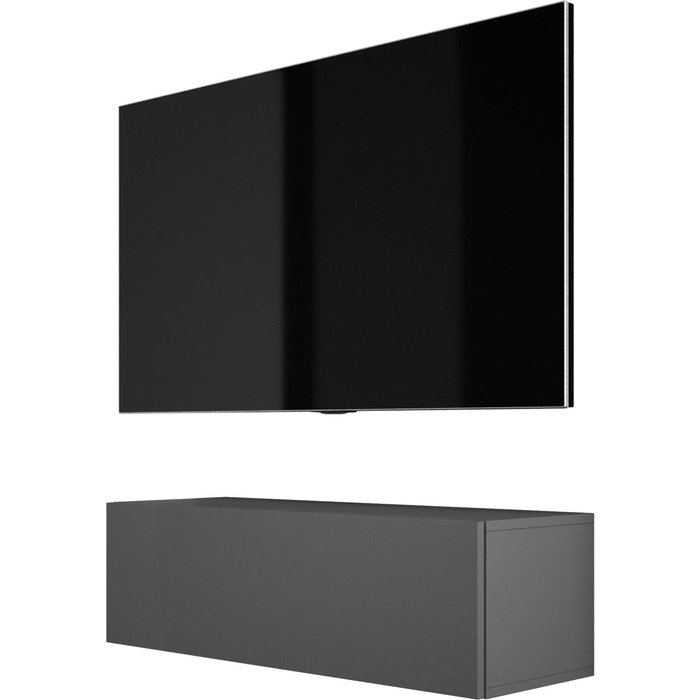 Mueble tv suspendido, 100 x 34 x 32 cm, antracita