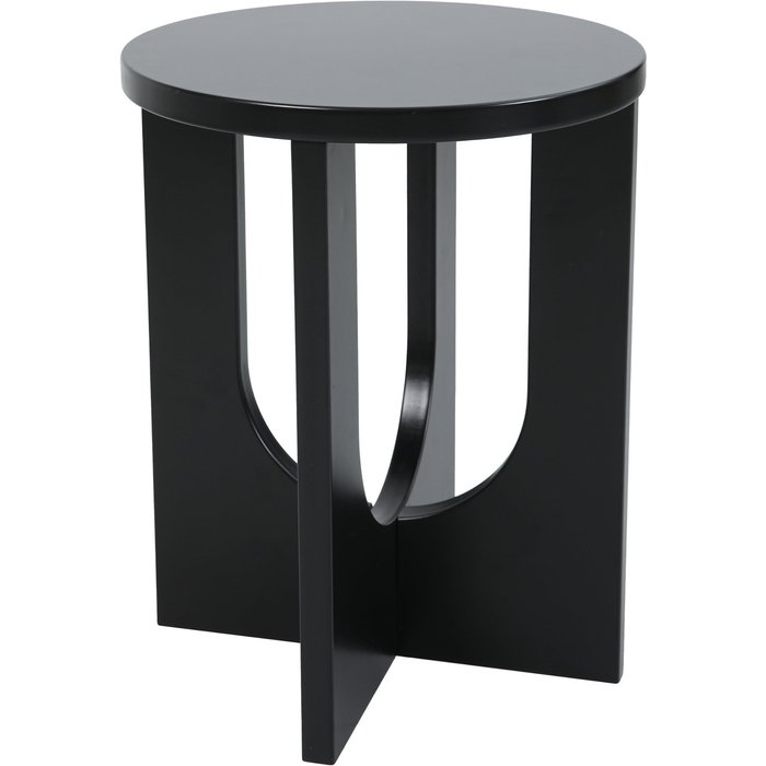 Elegante y práctica mesa auxiliar 50 x 40 cm negra 03_0010927