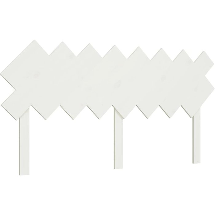 Cabecero de cama madera maciza de pino blanco 159,5x3x80,5 cm - comfortxl