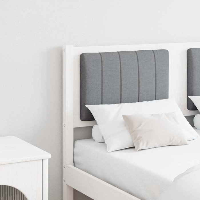 Maison exclusive - cabecero tapizado con cabecera 120 cm madera de pino macizo