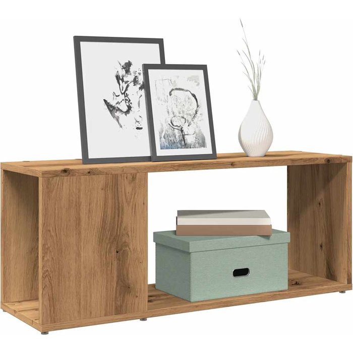 Maison exclusive - mueble de tv madera de ingeniería roble artisan 80x24x32 cm