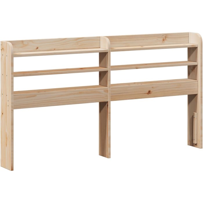 Cabecero de cama con estantes madera maciza de pino 120 cm - comfortxl