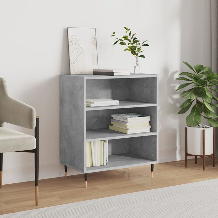 Maison exclusive - aparador madera de ingeniería gris hormigón 57x35x70 cm