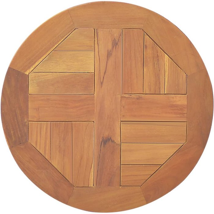 Tablero de mesa de madera maciza de teca redondo 2,5 cm 40 cm