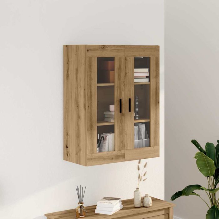 Armario de pared madera ingeniería marrón roble 69,5x34x90 cm vidaxl