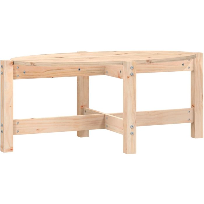 Mesa de centro de pino macizo 87x48x35 cm - comfortxl
