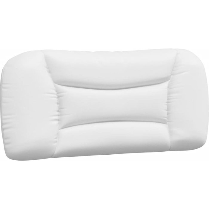 Cabecero de cama acolchado cuero sintético blanco 90 cm - comfortxl