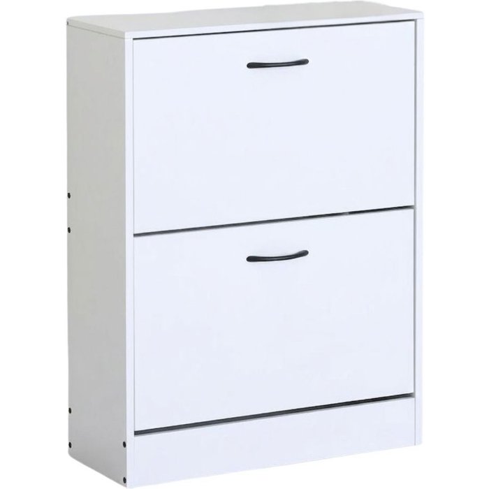 Zapatero titan 2 puertas abatibles 12 pares blanco 81x60x24 cm