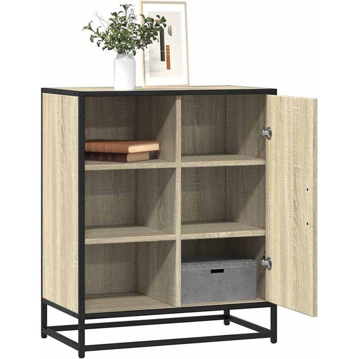 Maison exclusive - aparador de madera contrachapada roble sonoma 62x35x76 cm