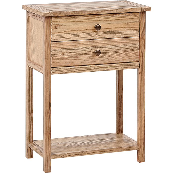 Beliani consola salton madera marrón