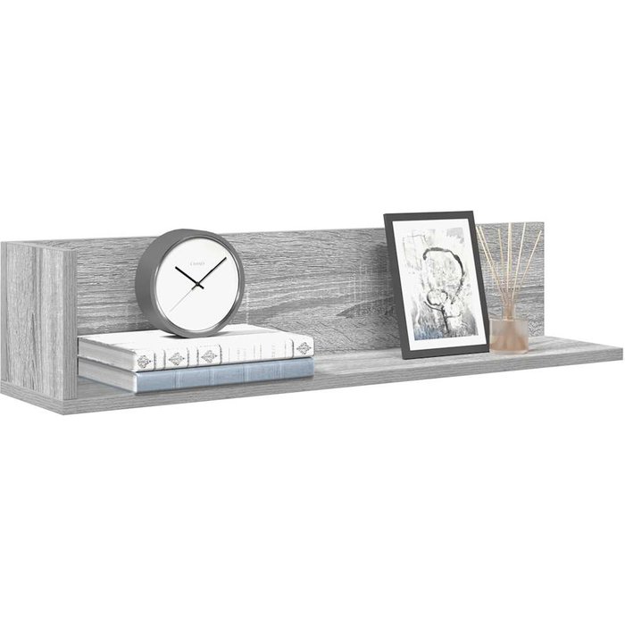 Maison exclusive - estantes de pared 2 uds madera gris sonoma 75x16,5x16,5 cm