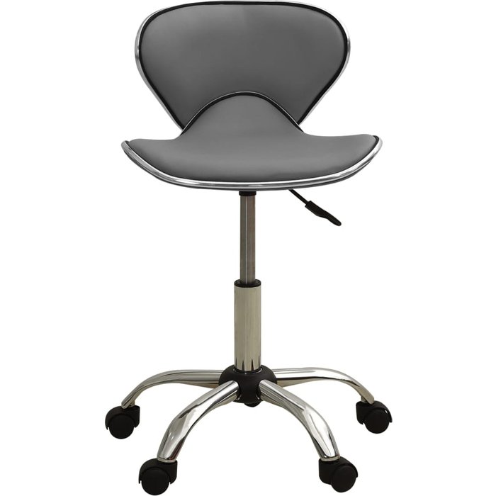 Silla de oficina | sillón oficina de cuero sintético gris cfw851040
