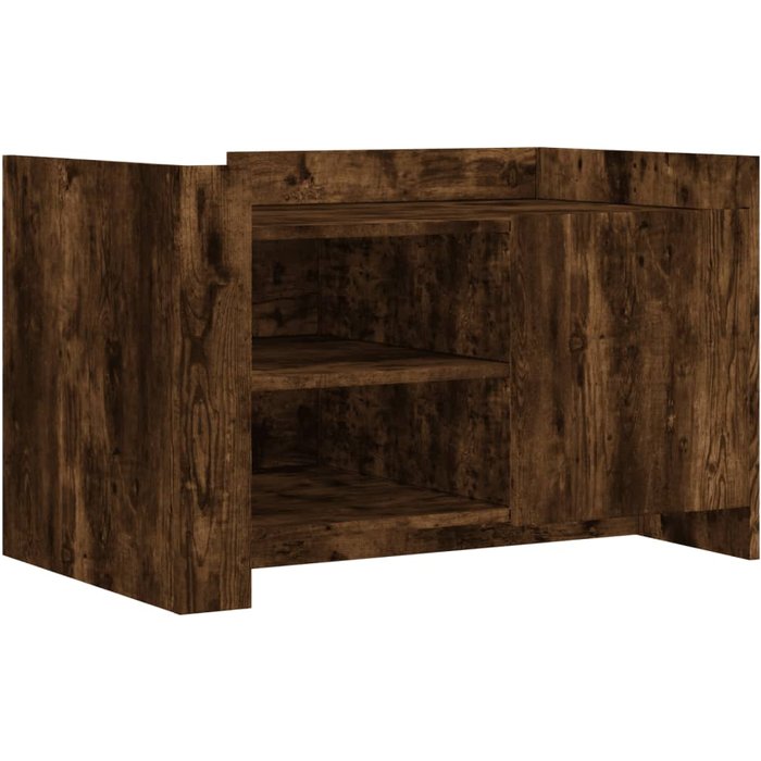 Mesa de centro madera de ingeniería roble ahumado 80x50x50 cm - comfortxl