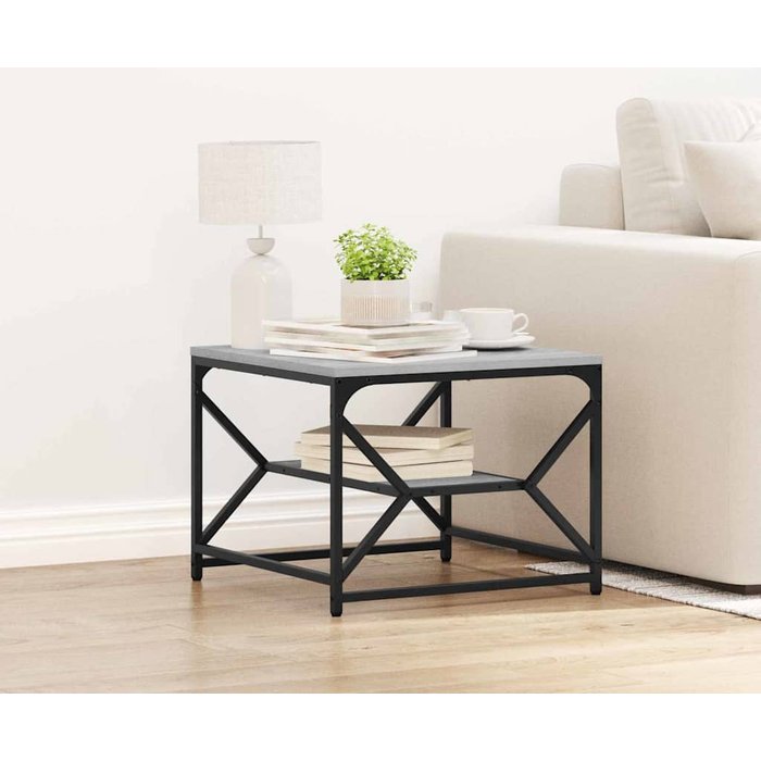 Maison exclusive - mesa de café gris sonoma 51 x 50 x 40 cm