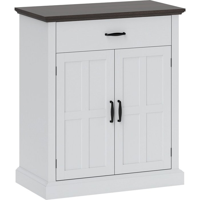 Aparador homcom mdf blanco 75.2x40x91.5 cm 83b-284v00wt