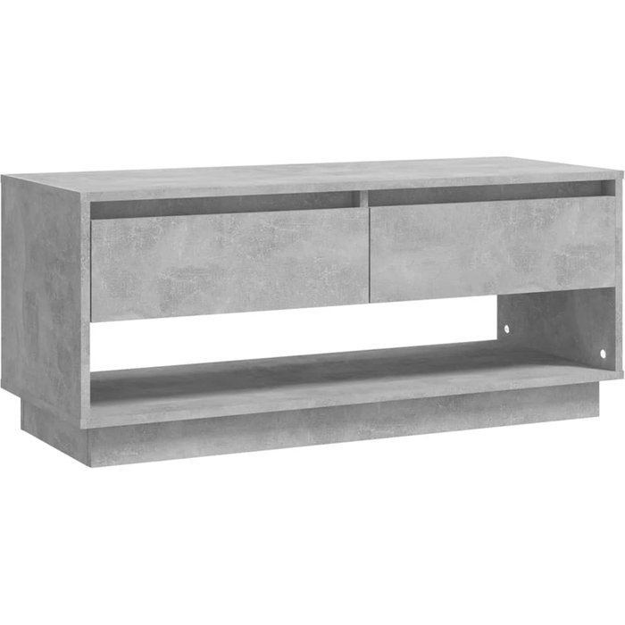 Mueble tv aglomerado gris hormigón 102x41x44 cm