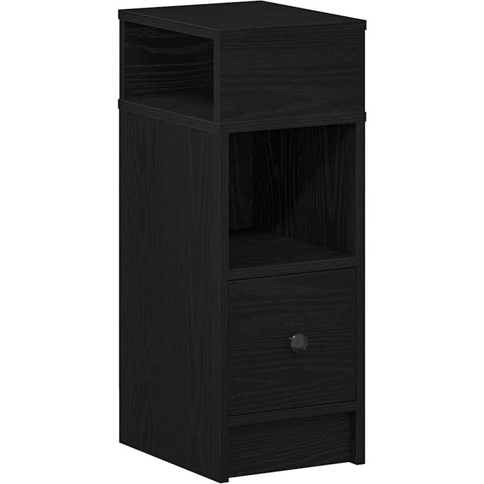 Mesilla de noche con cajón negro 25x31x66 cm - comfortxl