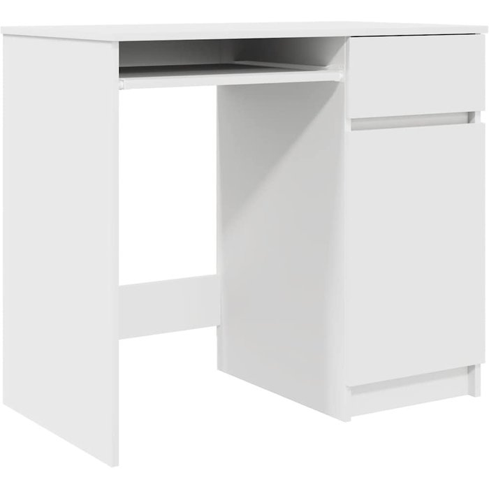 Escritorio blanco 86x49x76 cm madera de ingeniería cfw26534