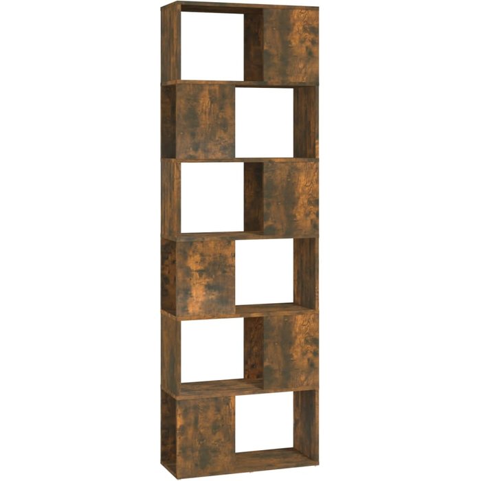 Estantería/divisor de espacios color roble ahumado 60x24x186 cm – comfortxl