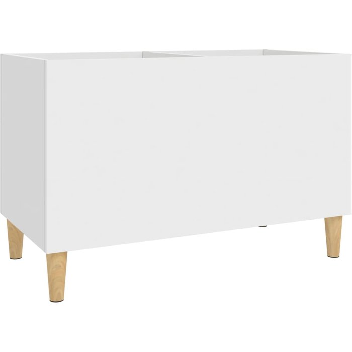 Mueble para discos madera contrachapada blanco 74,5x38x48 cm – comfortxl