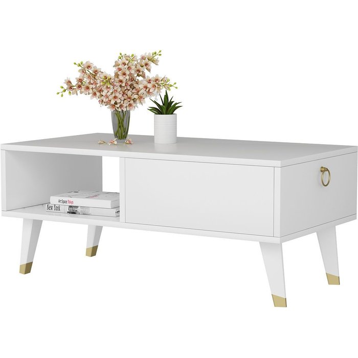 Mesa de centro delux blanco