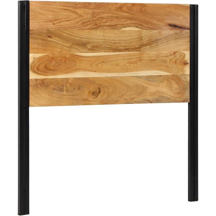 Cabecero 100 cm madera maciza acacia y hierro cfw7113185