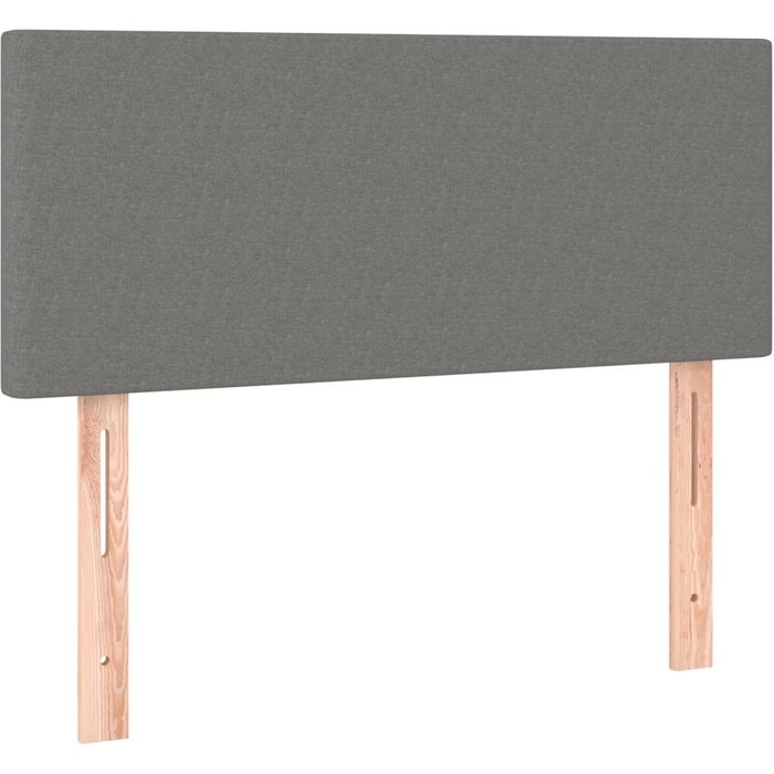 Cabecero cama - mueble cabecero de tela gris oscuro 90x5x78/88 cm