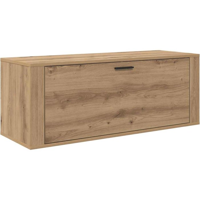 Armario para zapatos con estante roble artisan 100 x 35 x 38 cm - comfortxl