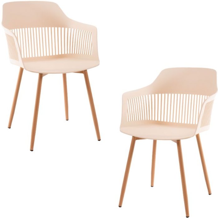 Regalos miguel - packs sillas comedor - pack 2 sillas lisy - beige