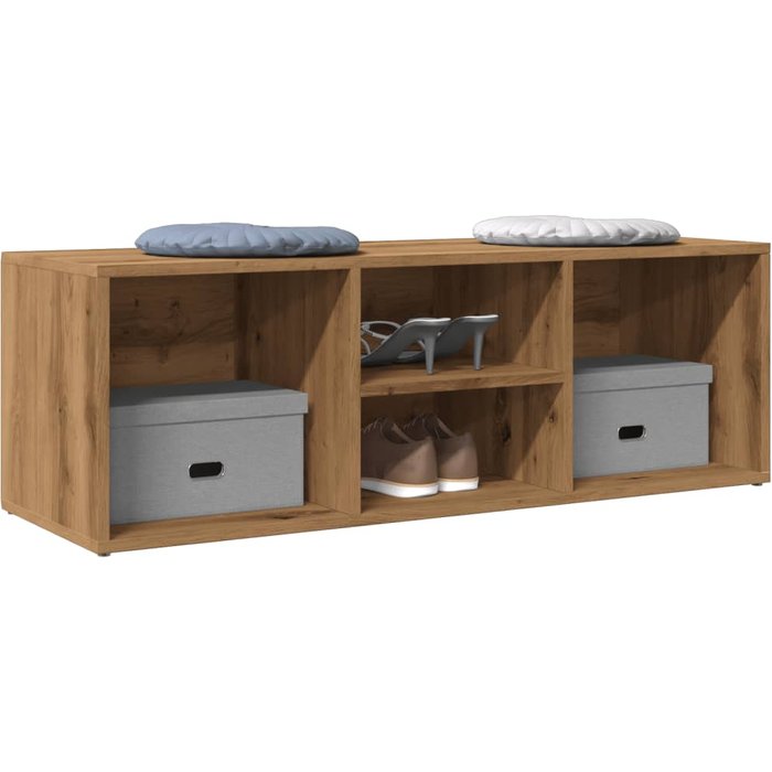Maison exclusive - banco zapatero madera ingeniería roble artisan 105x35x35 cm