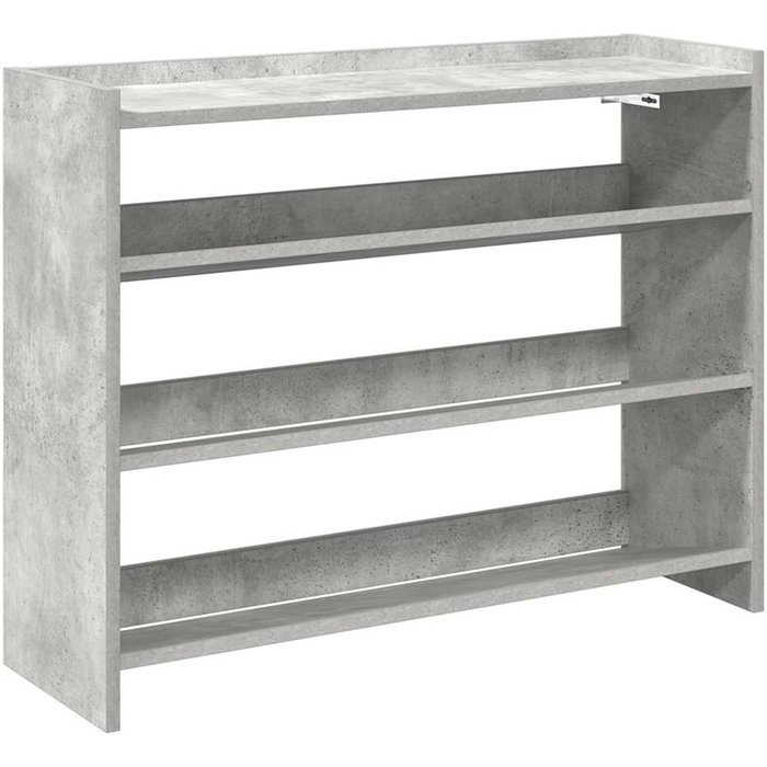 Zapatero de contrachapado gris hormigón 80x25x62 cm - comfortxl