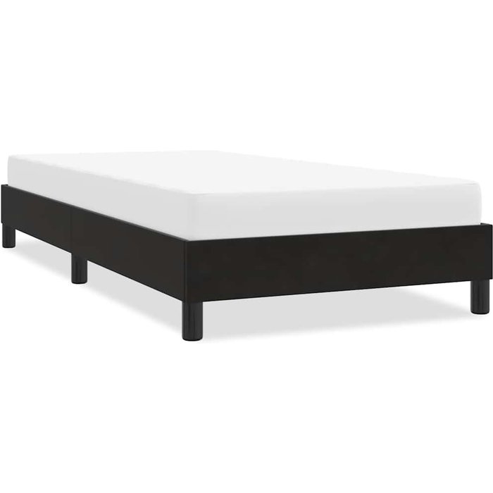 Vidaxl estructura de cama sin colchón terciopelo negro 80x210 cm
