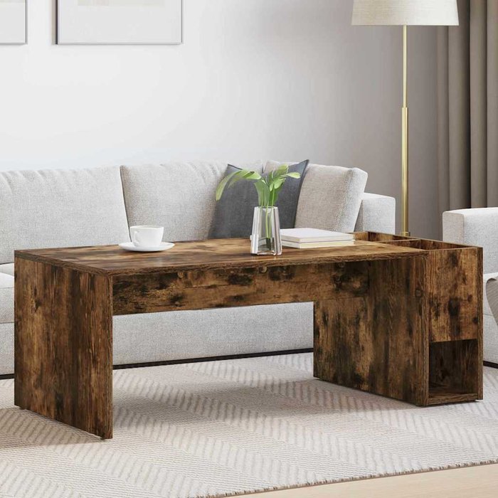 Maison exclusive - mesa de café roble ahumado 101,5 x 50 x 37 cm