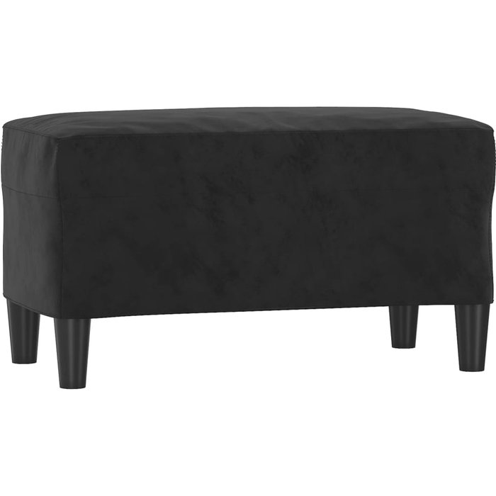 Banco/banqueta 70 x 35 x 41 cm terciopelo negro 02_0010619