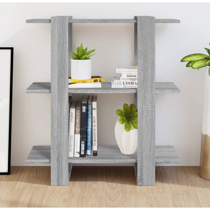 Estantería/divisor de espacios gris sonoma 80x30x87 cm – comfortxl