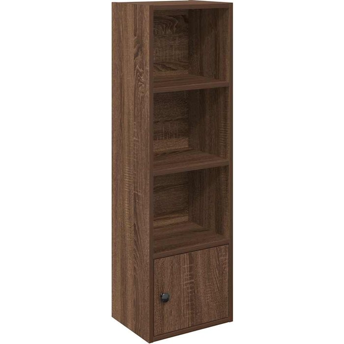 Estantería de madera de ingeniería marrón roble 31x24x102 cm – comfortxl