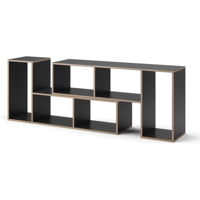 Vicco librería tetrix, antracita, 112.8 x 56.4 cm lote de 2