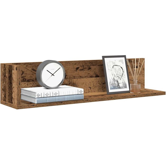 Maison exclusive - estantes de pared 2 uds madera envejecida 75x16,5x16,5 cm