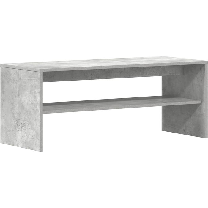 Mueble de tv de hormigón en contrachapado gris 100x40x40 cm - comfortxl