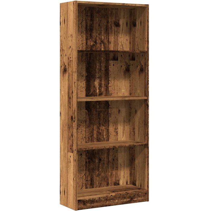 Estantería madera de ingeniería color envejecido 60x24x143 cm – comfortxl