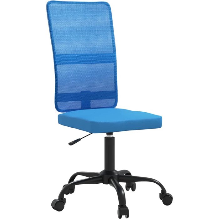 Silla de oficina regulable en altura tela de malla azul - comfortxl
