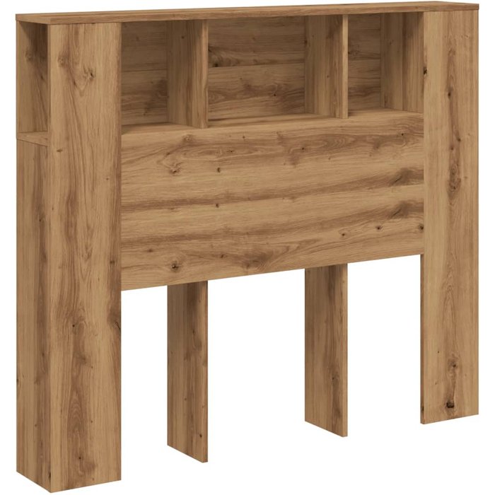 Cabecero armario madera ingeniería roble artisan 120x19x104,5cm - comfortxl