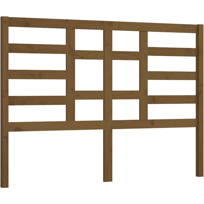 Cabecero de cama madera maciza de pino marrón miel 166x4x104 cm - comfortxl