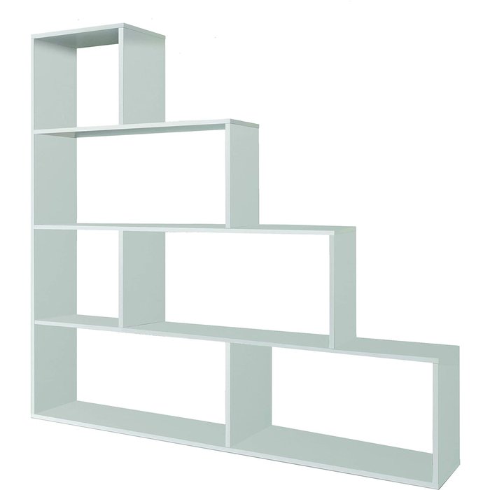 Estantería, color blanco brillo, medida: 145x145x25 cm