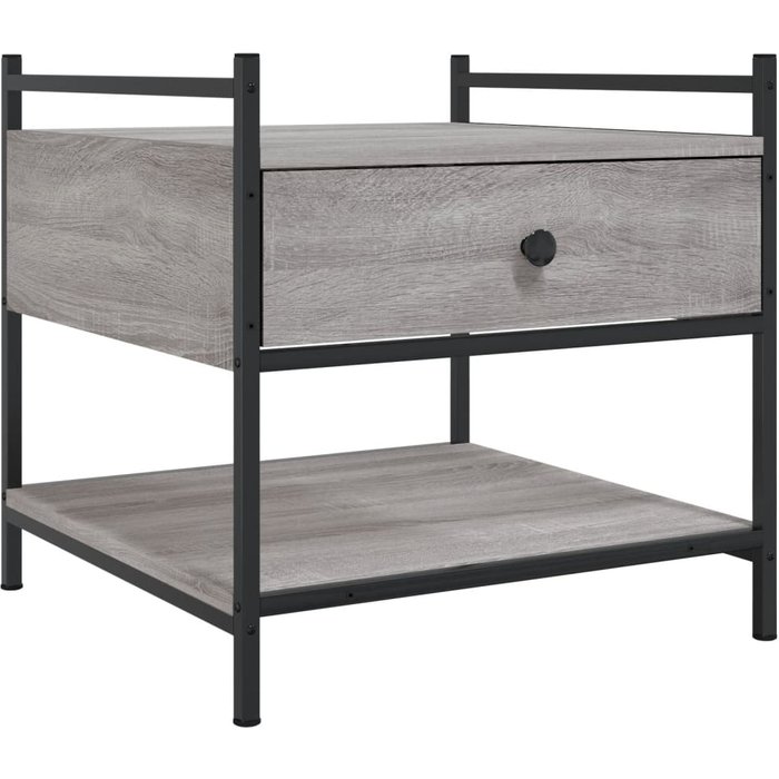 Mesa de centro madera de ingeniería gris sonoma 50x50x50 cm - comfortxl