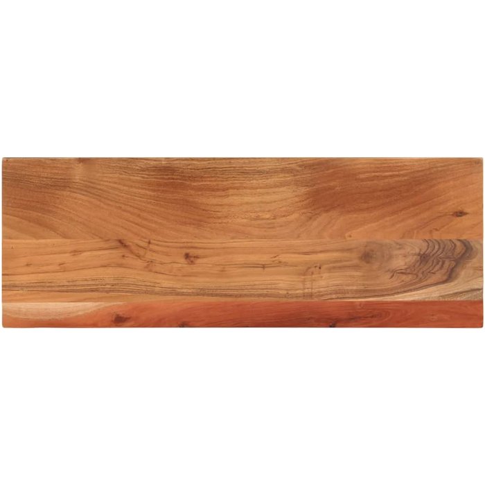 Tablero rectangular de madera maciza de acacia de 90x30x3,8 cm.