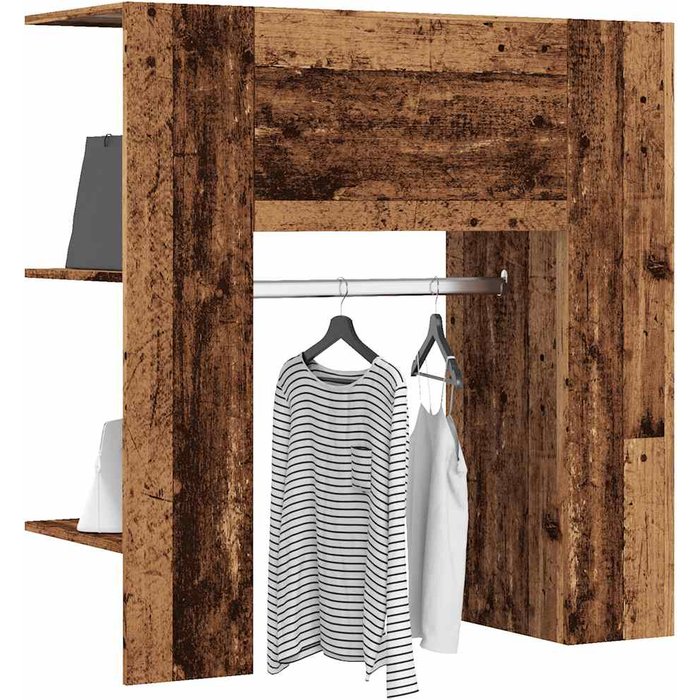 Armario recibidor madera vieja 97,5x37x99 cm madera contrachapada